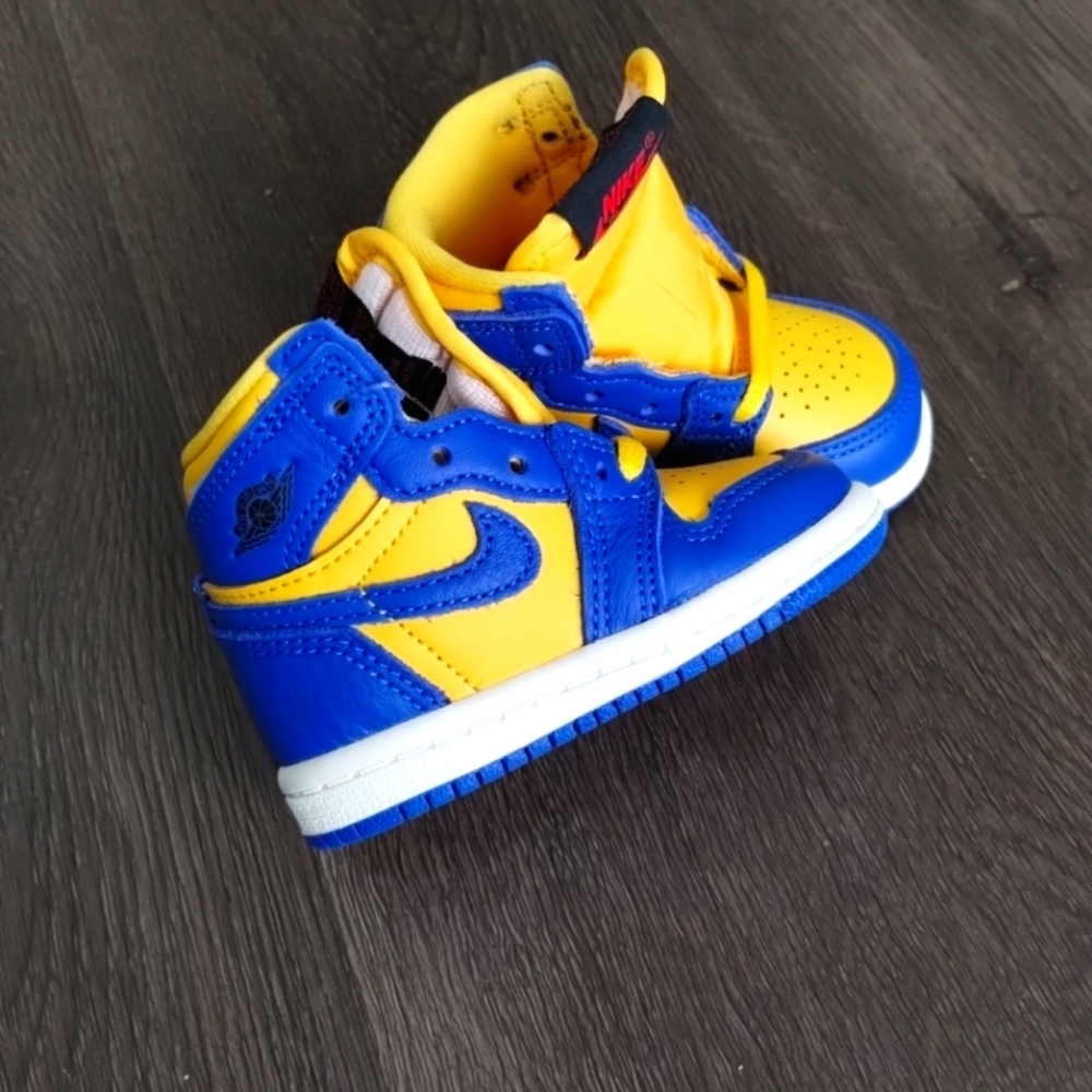 2c or 4c Baby Jordan 1 Retro High OG Reverse Laney Blue TD FD2598-700 Shoes
